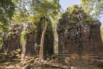 Naklejka premium CAMBODIA SRA EM PRASAT KOH KER KHMER TEMPLE