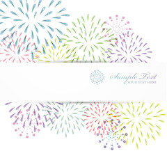 background of fireworks