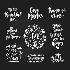Thanksgiving Lettering Collection