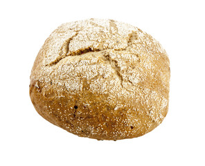 Fresh roll on a white background