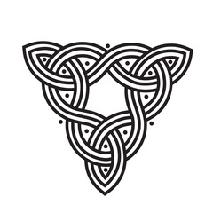 Celtic style tribal tattoo sketch design. Vector illustration.