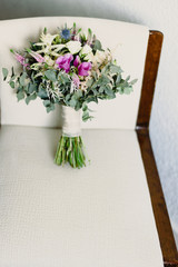 Colorful isolated bridal bouquet for a wedding