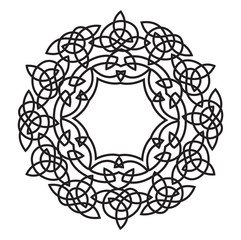 Celtic style tribal pattern design. Vector illustration.