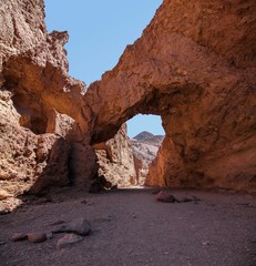 Natural Bridge Arch  hiking trail in Death Valley National Park