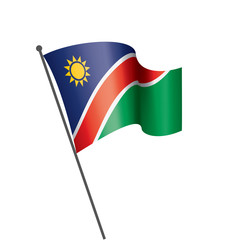 Namibia flag, vector illustration on a white background