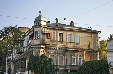 Old street in Odessa. Ukraine