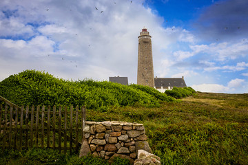 Lighthouse - Phare du Cap Levi.  Fermanville, Manche, Normandie, France