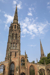 Fototapeta na wymiar Coventry Cathedral in the UK