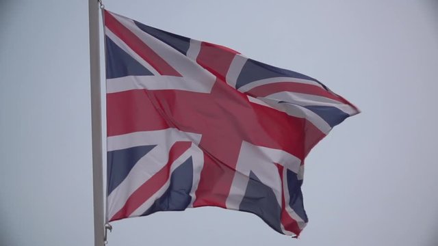 British Flag in Slow motion