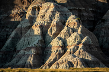 Striped rock of Badlands National Park, South Dakota