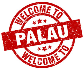 welcome to Palau red stamp
