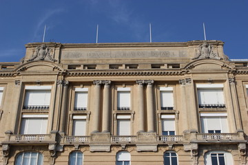 Fototapeta na wymiar Siège provisoire du gouvernement belge à Sainte-Adresse pendant la Première guerre mondiale (dessus du bâtiment)