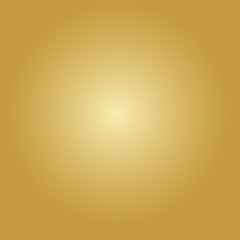Golden gradient background. Radial gradient. Yellow and white
