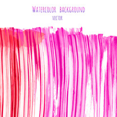 Fuchsia, purple, lilac grunge marble watercolor dry brush strokes texture hand paint on white background. Abstract acrylic pours, fluid art with stains, splashes. Oil frame, place for text, logo.