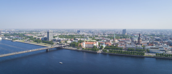 Obraz premium Panorama of Riga city