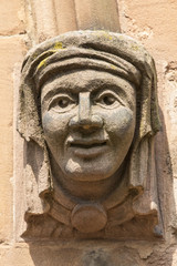 Fototapeta na wymiar Sculpture on St. John the Baptist Church in Coventry, UK