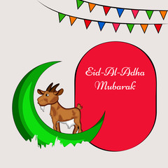 Illustration of background for the occasion of Muslim festival Eid-al-adha 
