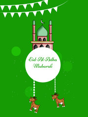 Illustration of background for the occasion of Muslim festival Eid-al-adha 