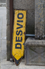 Señal de Desvío en portugués