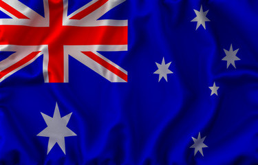 Australia Waving Flag. 3D rendering