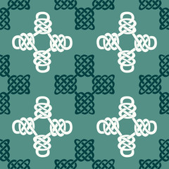 Seamless background with Celtic geometric ornament for your design
