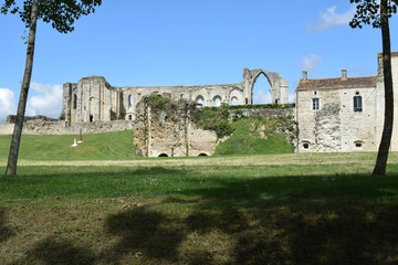 Abbaye Saint-Pierre de Maillezais, marais poitevin, Vendée.