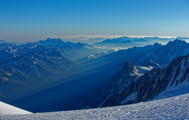 Landscape during the ascent to Mont Blanc
