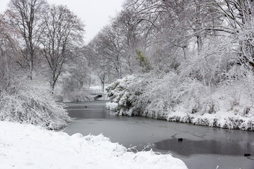 An der Burg Linn im Winter