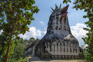 Gereja ayam or chicken church in Java, Infonesia