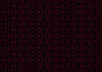 black background with pink plant ornament