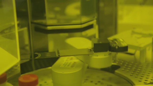 Scientists Working In A Microsystems Cleanroom Facility