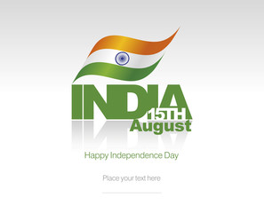 India Independence Day flag logo icon banner