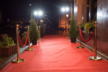 Red carpet entrance