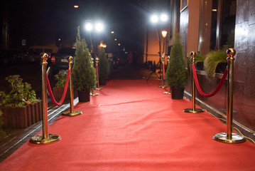 Red carpet entrance