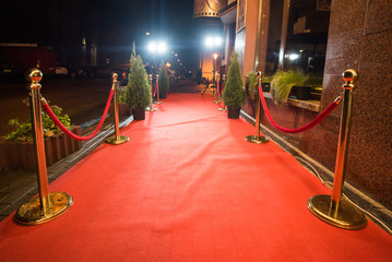 Red carpet entrance