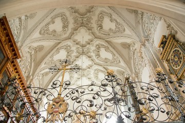 Hofkirche interior view, Innsbruck, Tyrol, Austria