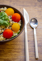 Rice and Veggies Summer Healthy Vegan Salade