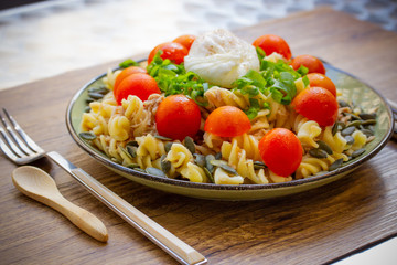 Salmon and Tuna Summer Pasta Salade