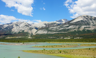 Cool glacial water in the mountains.