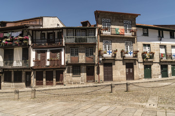 Landscape of the city of Guimarães in Portugal