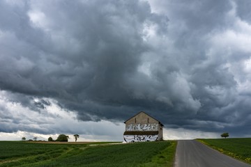 countryside storm in Europe