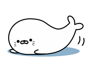 アザラシ動き(影) © sonoya