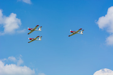 A Beautiful and Ordered Three Planes Formation
