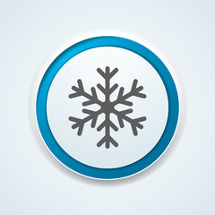 Snowflake button illustration