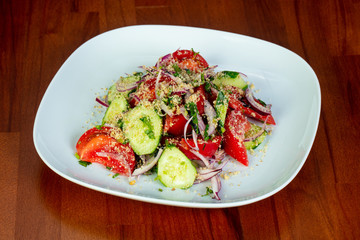 Georgian salad with onion