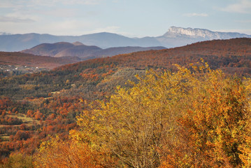 Landscape near Gelati village. Kutaisi district. Imereti Province. Georgia