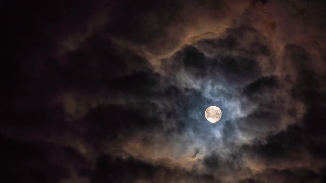 Red moon, full-moon eclipse