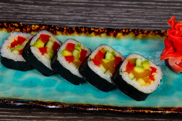 Appetizing yasai roll