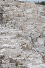 Layers of  Hot Spring Rocks Eroded