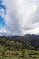 Fototapeta na wymiar Valley landscape in La Rioja, Spain.
